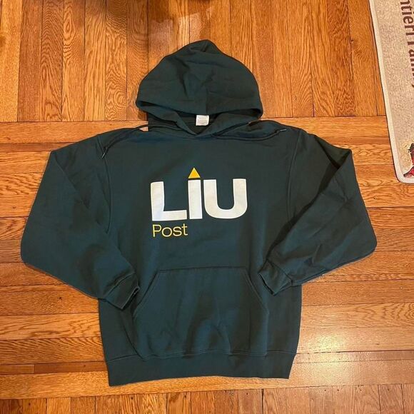 Y2K Jerzees LIU Post‎ Hoodie - Picture 1 of 4